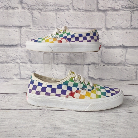 Vans Rainbow Doheny Checkerboard Shoes 6.5 - Picture 4 of 9